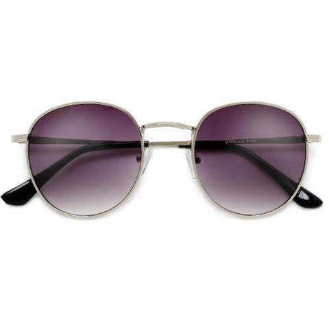 Silver Half Frame Sunglasses