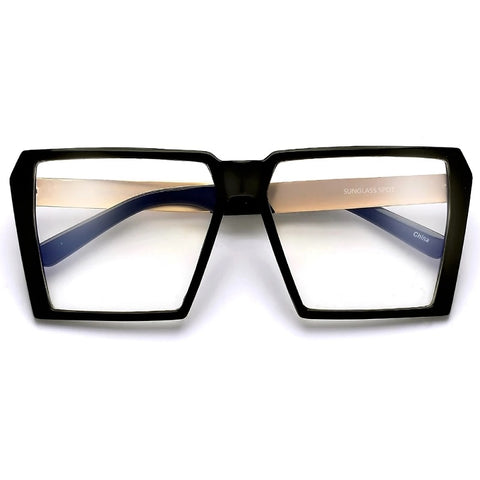 Rectangular Flat Top Clear Glasses