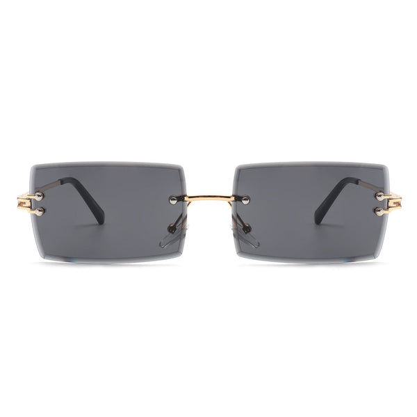 Rimless Rectangle Sunglasses