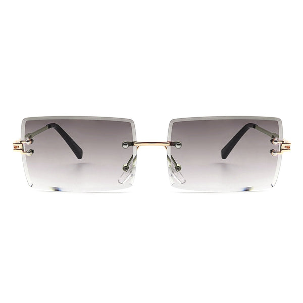 Rimless Rectangle Sunglasses