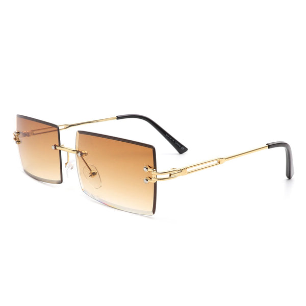 Rimless Rectangle Sunglasses