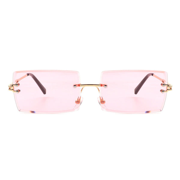 Rimless Rectangle Sunglasses