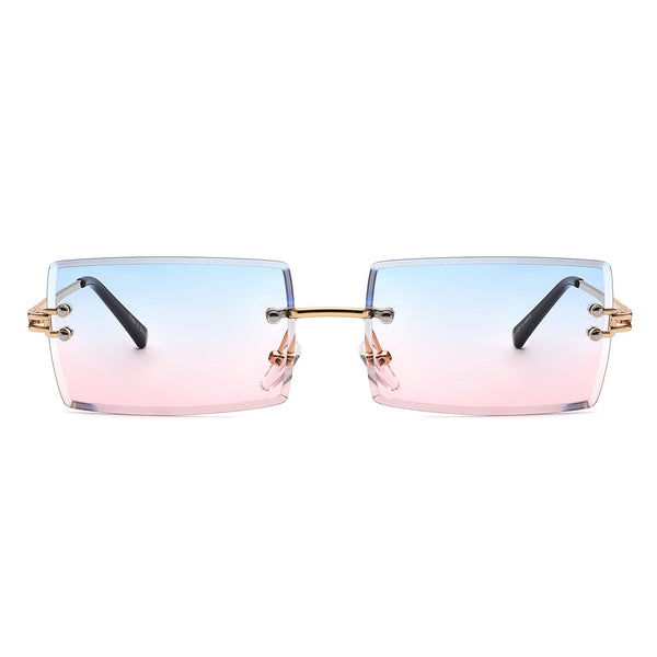 Rimless Rectangle Sunglasses