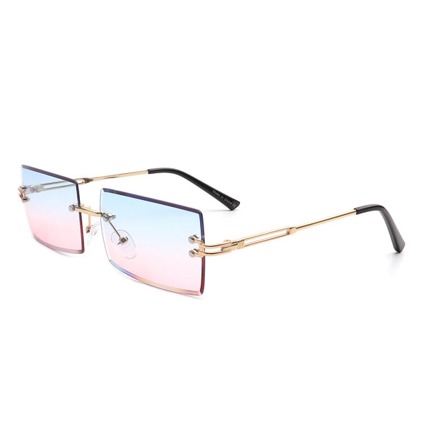 Rimless Rectangle Sunglasses