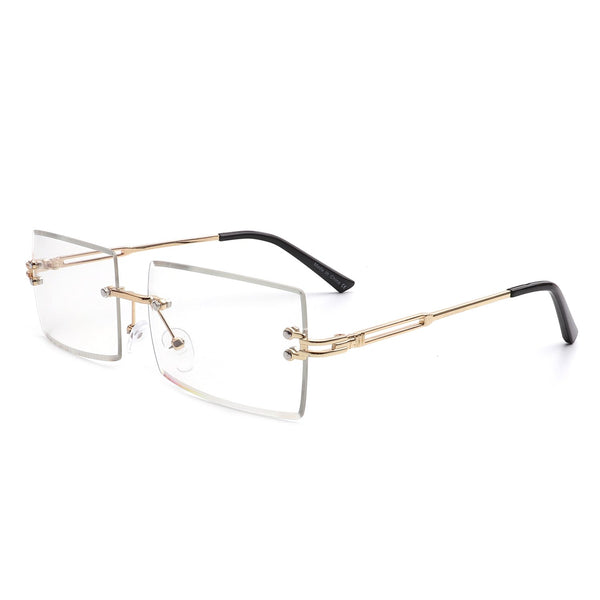 Rimless Rectangle Sunglasses