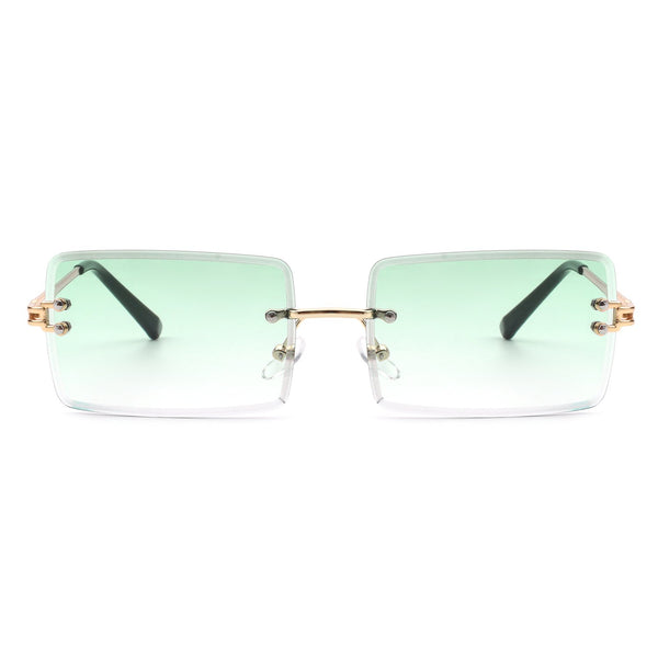 Rimless Rectangle Sunglasses