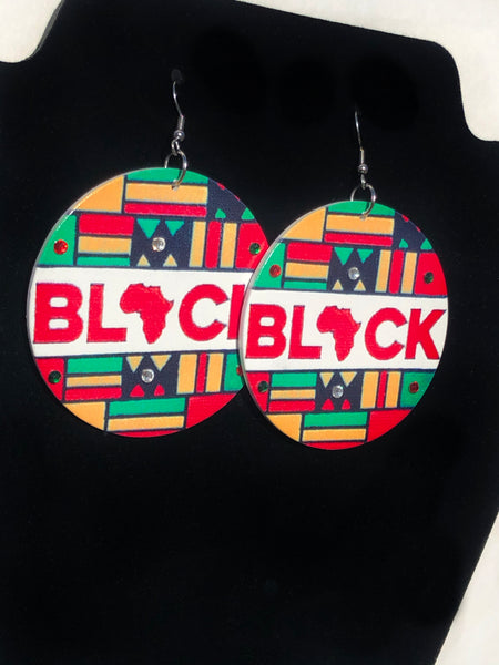 BLACK Afrocentric Earrings