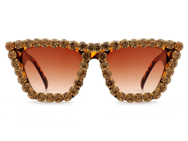 Rhinestone Retro Cat Eye Fashion Sunglasses