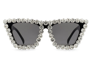 Rhinestone Retro Cat Eye Fashion Sunglasses