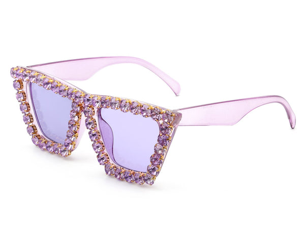 Rhinestone Retro Cat Eye Fashion Sunglasses