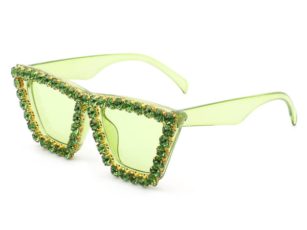 Rhinestone Retro Cat Eye Fashion Sunglasses