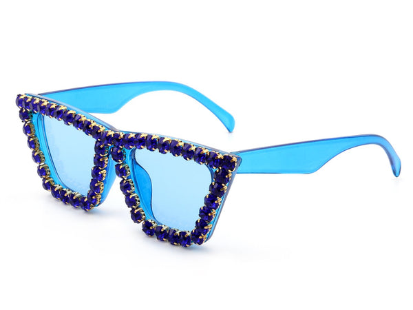 Rhinestone Retro Cat Eye Fashion Sunglasses