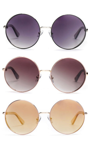 Round Double Framed Fashion Sunglasses