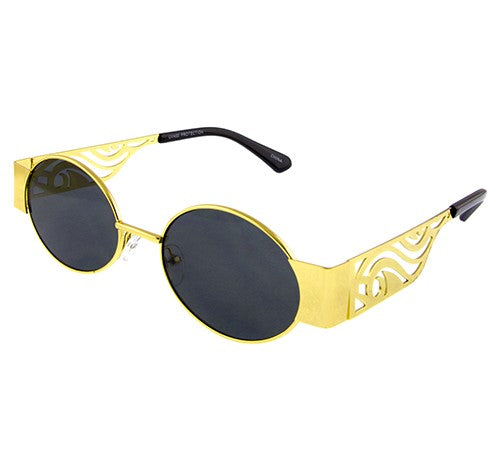 Unique Unisex Oval Metal Sunglasses