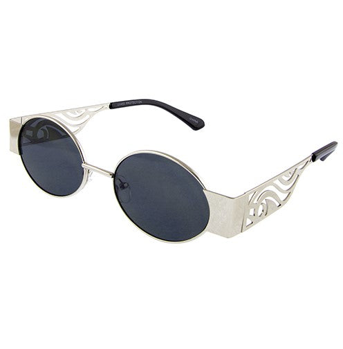 Unique Unisex Oval Metal Sunglasses