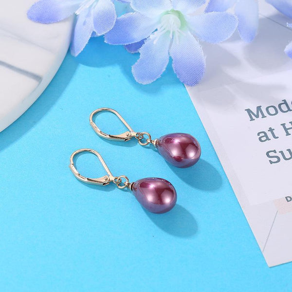 Small Elegant Pearl Drop Earrings