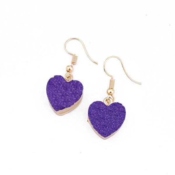 Small Resin Heart Earrings