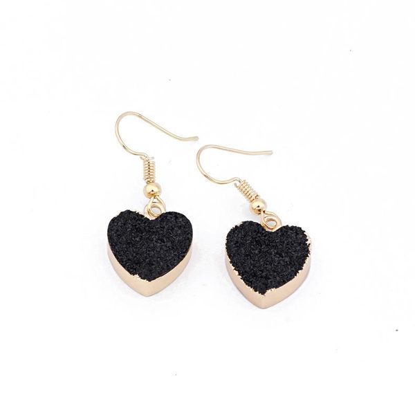 Small Resin Heart Earrings