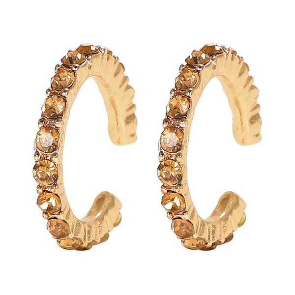 Small Gold C-Shaped Earrings