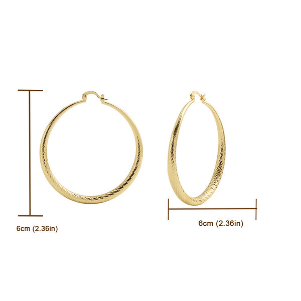 Oversized Gold Hoop Earrings