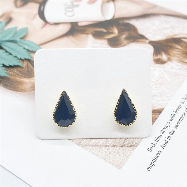 Small Waterdrop Crystal Earrings