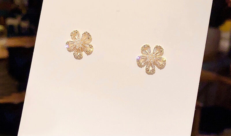 Hollow Flower Stud Earrings