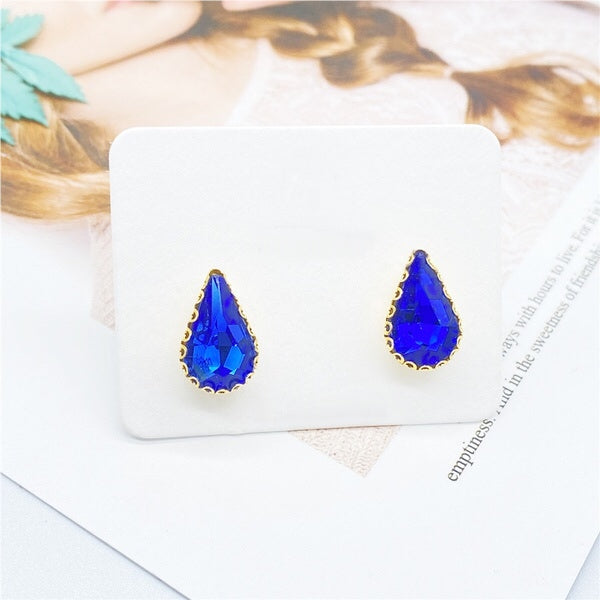 Small Waterdrop Crystal Earrings