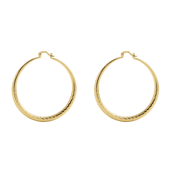 Oversized Gold Hoop Earrings