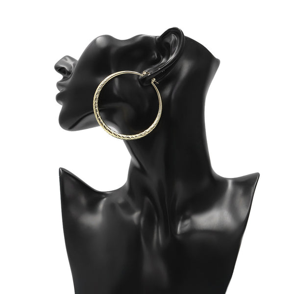 Oversized Gold Hoop Earrings