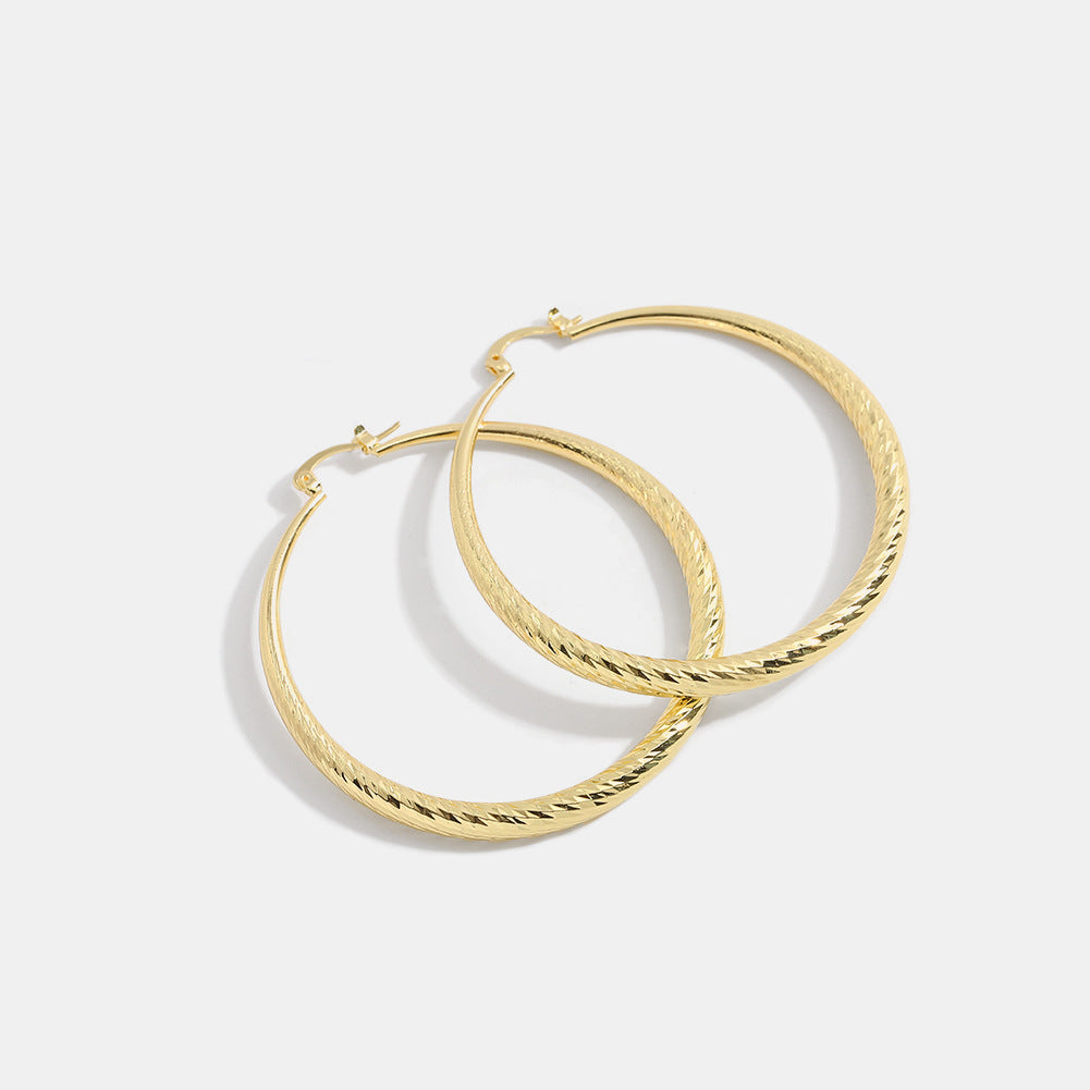 Oversized Gold Hoop Earrings